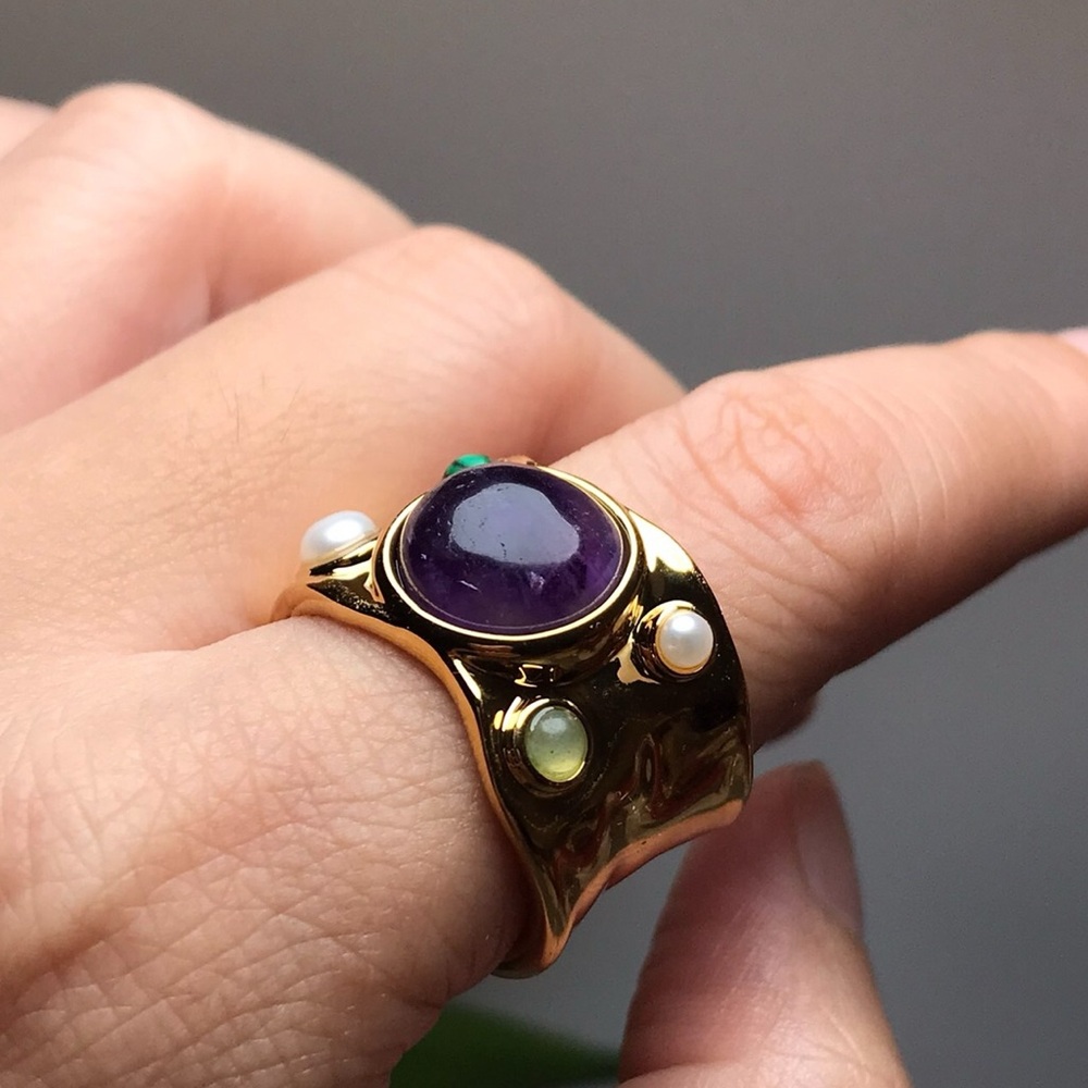J.CREW wide stone ring - Picture 4 of 8